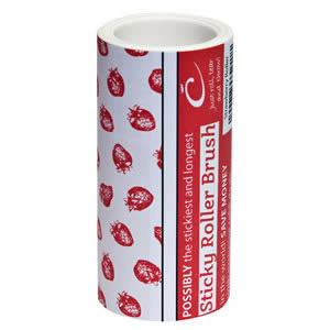 The Caraselle New & Unique 7.5m Designer Roller Refill with very sticky paper Strawberry Design