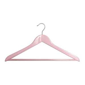 Pink Deluxe Suit Hanger with Non-Slip Trouser Bar