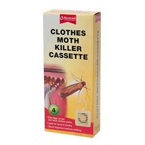 Caraselle pack of 4 Clothes Moth Killer Cassettes by Rentokil