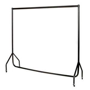 6ft Robust Black Clothes Rail