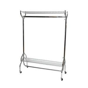 Chrome Rail with 2 x shelves