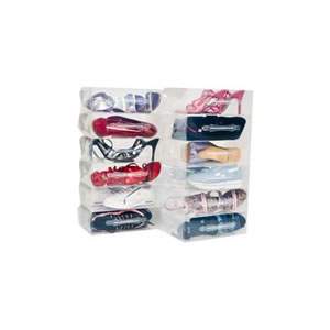 25 Ladies Stackable Clear Shoe Storage Boxes