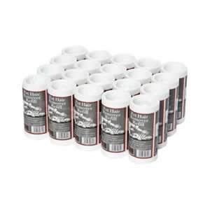 Pack of 20 Caraselle Pet Hair Remover Multipack Refills with 150metres long roll of sticky paper with adhesive surface which can be torn off & thrown away once used. Designed for removing lint, dust & animal hair from clothes & upholstery