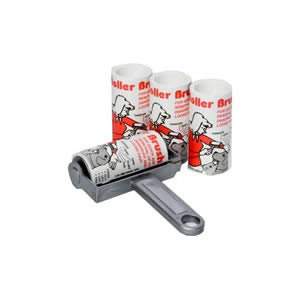 1 Silver Trident Sticky Roller Brush and 3 Refills of 20m.