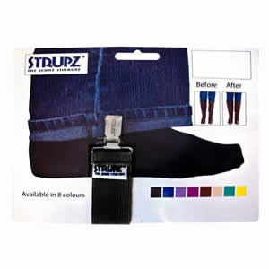 Black Strupz the Jeans Stirrups. Designed to keep Jeans in Boots