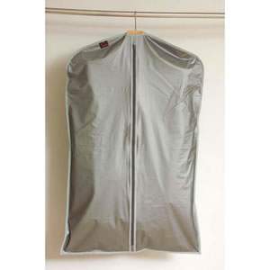 1 Silver PVC Suit Cover Zipped