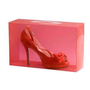 1 Red Stackable Ladies Shoe Box