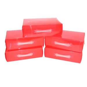 25 Red Stackable Ladies Shoe Boxes