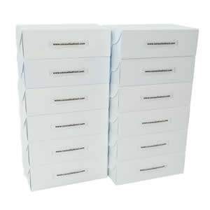 25 White Stackable Ladies Shoe Boxes
