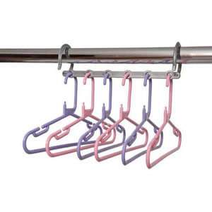 Pink & Lilac Childrens Space Saver Hanger Pack