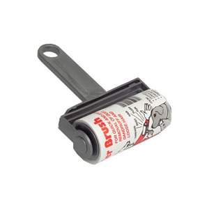 Pack of 2 Silver Caraselle Trident Sticky Roller Brushes 10metres long roll of sticky paper with adhesive surface which can be torn off & thrown away once used. Designed for removing lint, dust & animal hair from clothes & upholstery