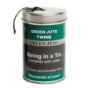 String in a Tin - Green Jute Twine