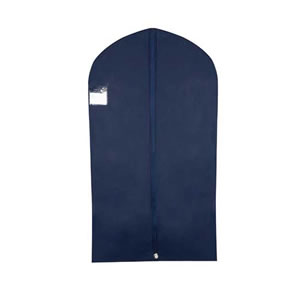 Navy Zipped Suit Cover with Gusset and Rear Pocket