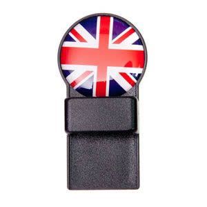 Union Jack Black Round Magnetic Tozo Spectacle Holder