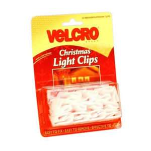 VELCRO� Brand Christmas Light Clips