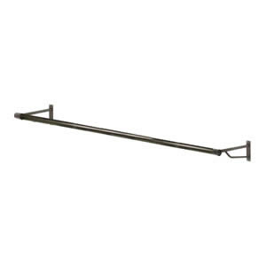 The New & Unique Caraselle Heavy Duty Wall Mounted 8ft long Garment Rail with 2 Brackets Finished in Iridescent Bronze with 1 1/4" dia pole