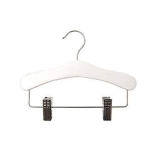 Childrens White Hanger with Adjustable Clips