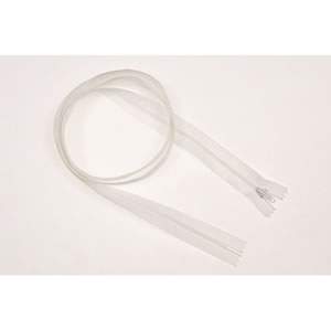 White Nylon Zip 56cm