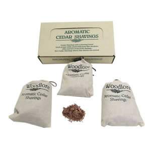 Aromatic Cedar Shavings from Woodlore - 3 Sachets