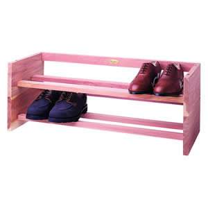 Woodlore Deluxe Cedar Stackable Shoe Rack