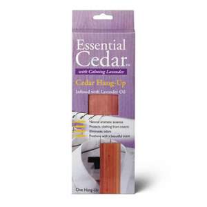 Deluxe Woodlore Aromatic Cedar Wood Hang-Up Infused with Calming Lavender Oil 270 x 48 x 19mm