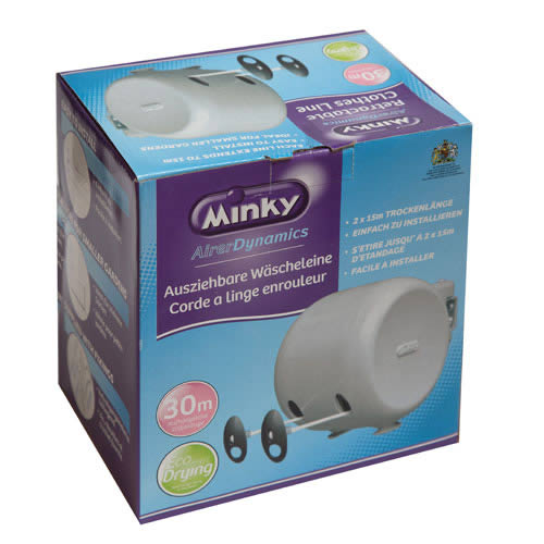 Caraselle retractable clothes Line with detachable bracket.