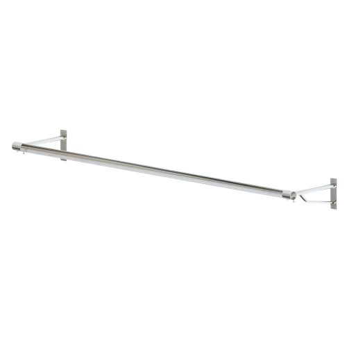 Heavy Duty Wall Mounted Clothes Rail in Chrome 1&8m 32mm &1¼&" Diameter Tubing