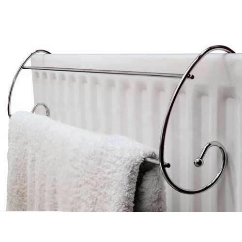 Curved Chrome Radiator Towel Rail