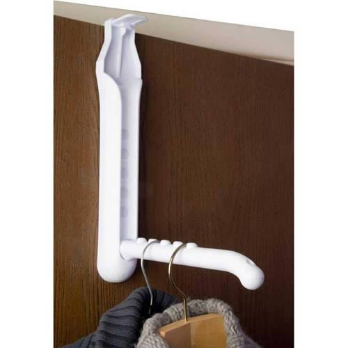 Over Door Folding Hanger Bar Folds away when not in use