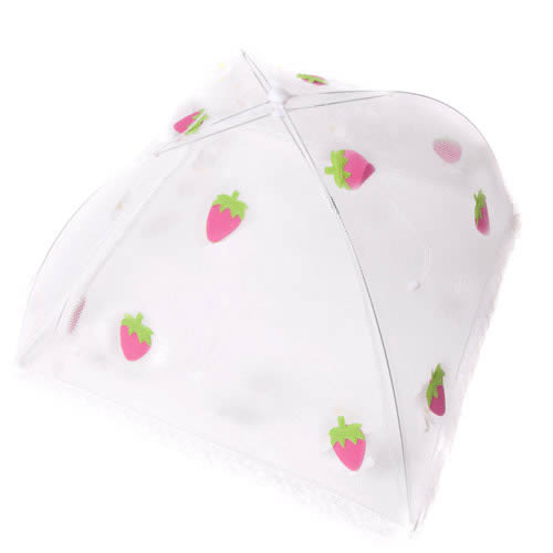 Collapsible Mesh Food Cover Net with Strawberries Design & £6&25