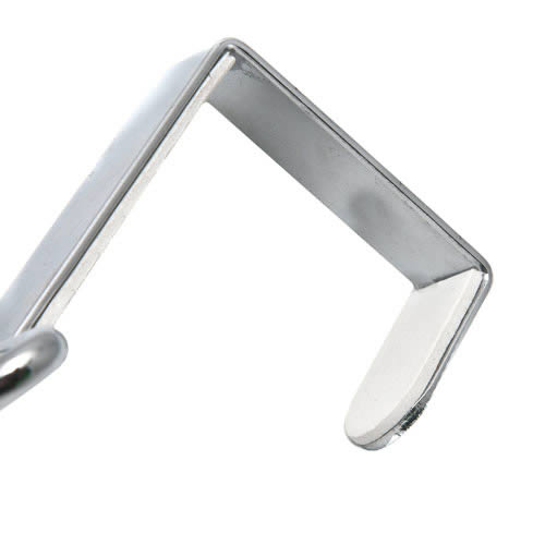 Over Door Hanger Padded surfaces to protect the door with 3 White