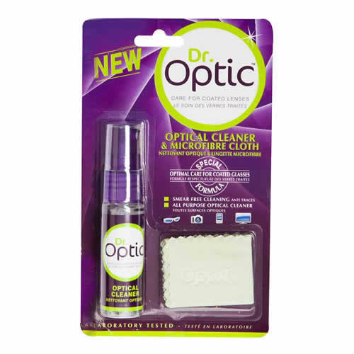 All purpose optical cleaner with smear free cleaning & £6&25