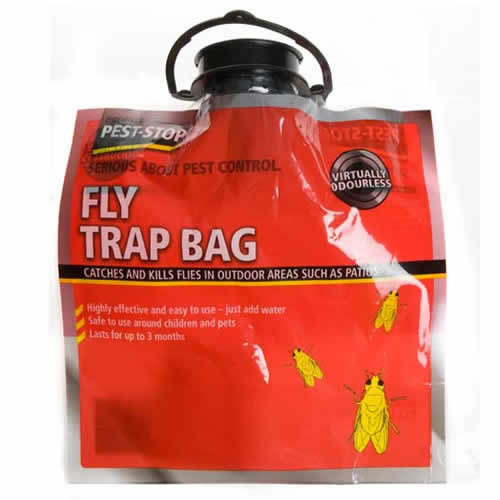 Gettting rid of flies is easy with our bag fly trap from Caraselle Direct.