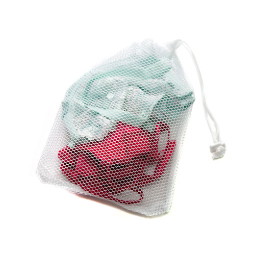 Small Net Washing Bag with Lockable Drawstring