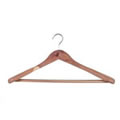 Shaped Cedar Hanger with non-slip trouser grip
