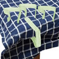 Pack Of 4 Green Table cloth clips