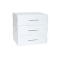 3 Small White Storage Boxes