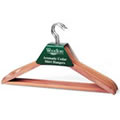 1 pack of 5 Deluxe Woodlore Aromatic Cedar Shirt Hangers