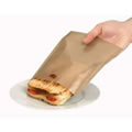 Gold Reusable Toastabags - 1 Pack of 2. Toast sandwiches and snacks in your toaster with no mess. Can be reused up to 100 times