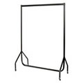 4ft Superior All Black Clothes Rail with stronger than the normal rail frame.