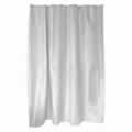 Deluxe White Diamond 100% Treated Polyester Shower Curtain with Weighted Bottom Hem 180x200cm & 12 Curtain Rings
