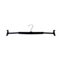 5 Black Expandable Skirt Hangers Size 12 - 16. 33 - 49 cms