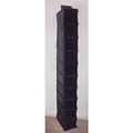 Deluxe Black Leatherette 10 Pocket Hanging Shoe Organizer 127 x 15 x 30cms