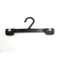 1 Black Plastic Hanger with Strong Clips 25cms
