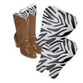 1 Pair of Caraselle New & Unique Zebra Print Boot Shaping Storage Inserts for Knee Length Boots