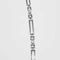 The Caraselle Jewelled Bra Strap Silver Bar & Diamonte