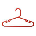 1 Pack of 10 Childs Red Polypropylene Hangers 30cms