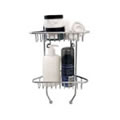 Chrome Wire Wall Mounted 2 Tier Shower Caddy