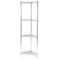 Corner Shelf Unit - Steel with Chrome Finish