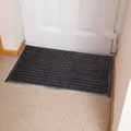 dirt stopper mat in charcoal grey